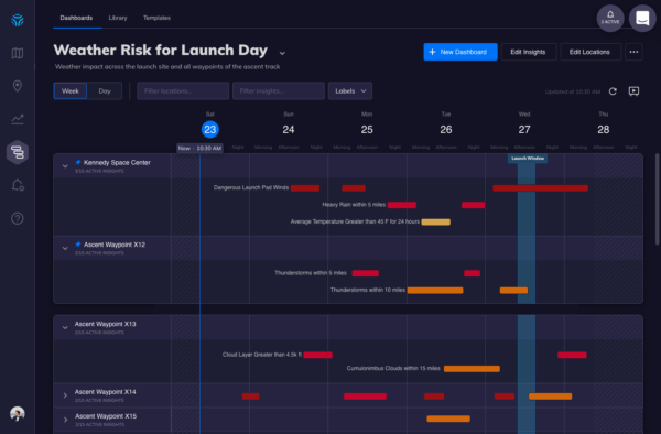 space x weather insight dashboard