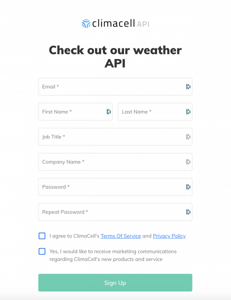 www.tomorrow.io api weather api