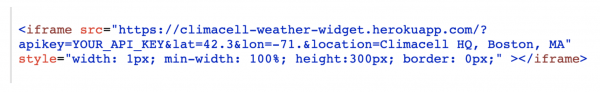 weather api weather widget iframe