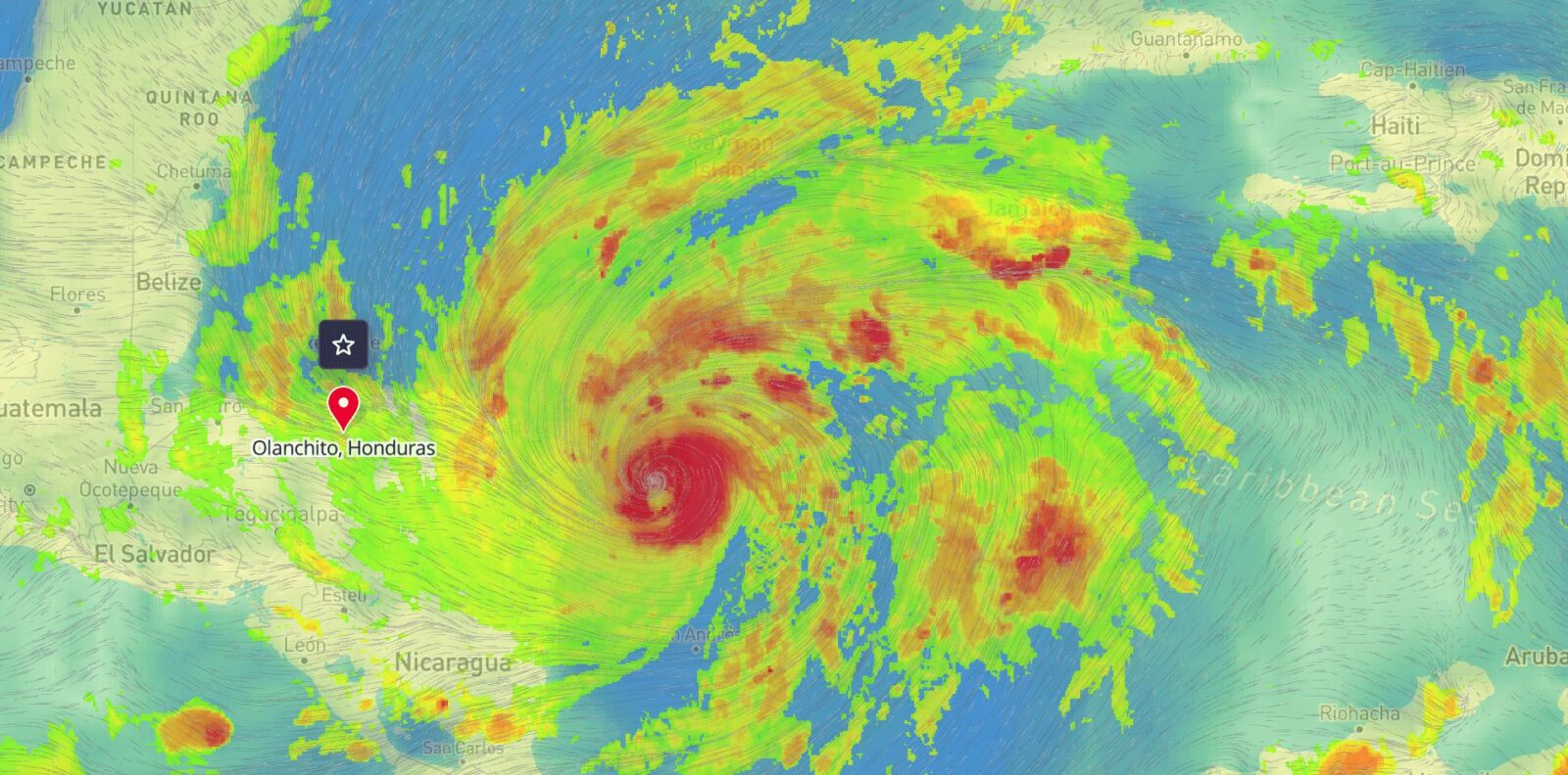 Hurricane Eta ClimaCell