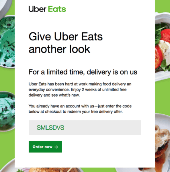 uber eats email