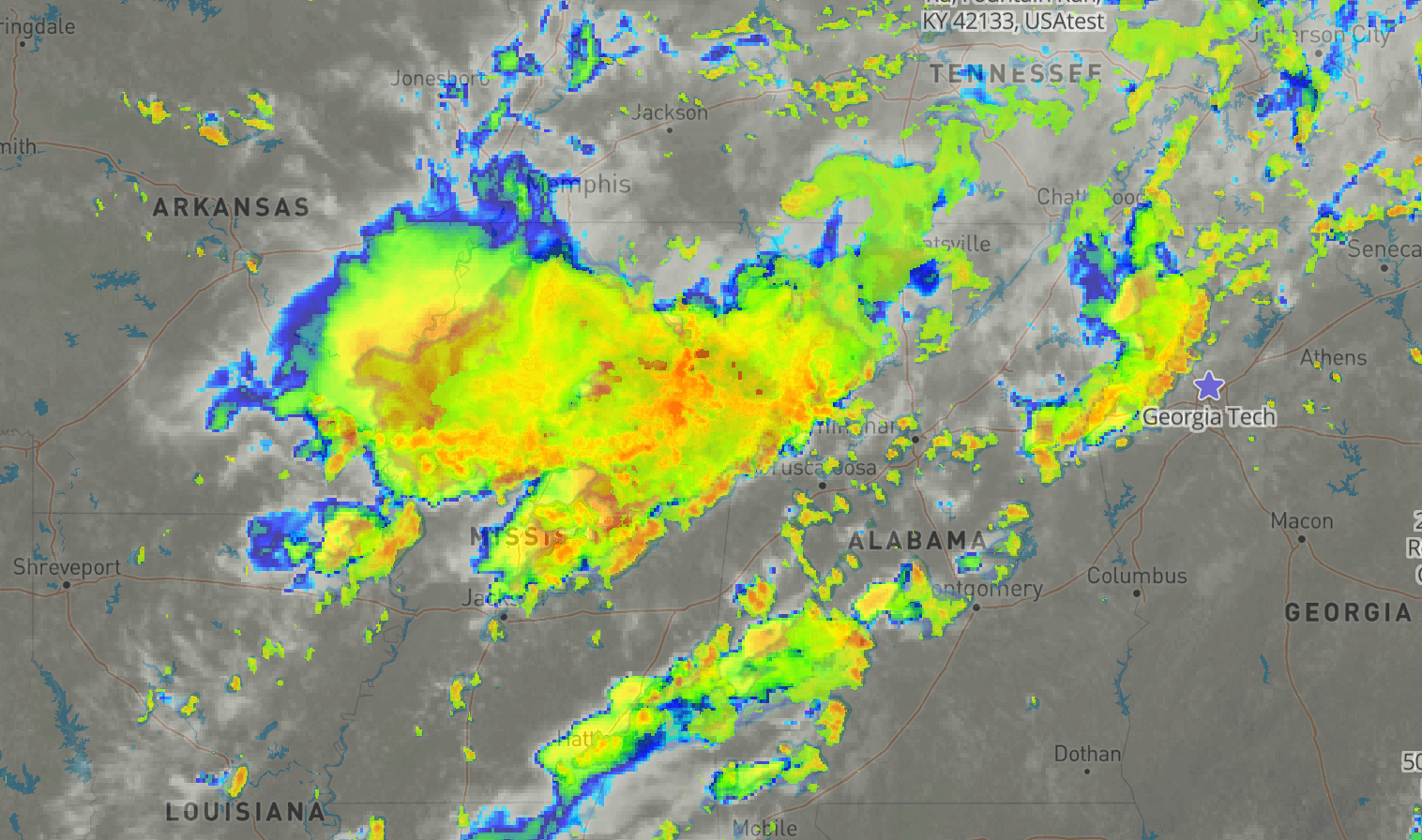 tornado risk www.tomorrow.io