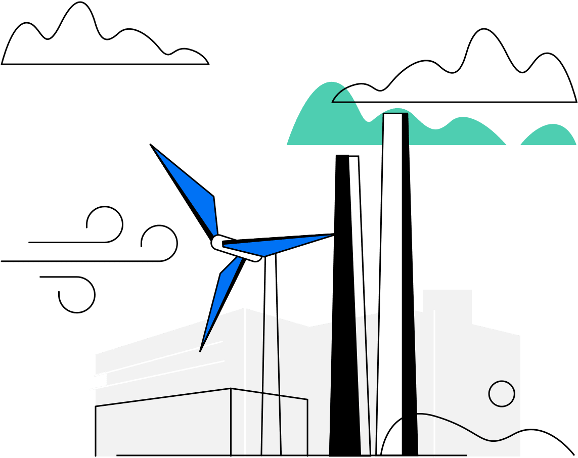 Wind and weather graphic