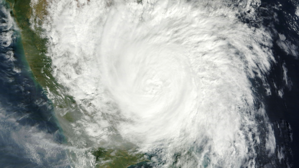 A bomb cyclone is a large mid-latitude storm that forms when a storm’s central pressure drops.