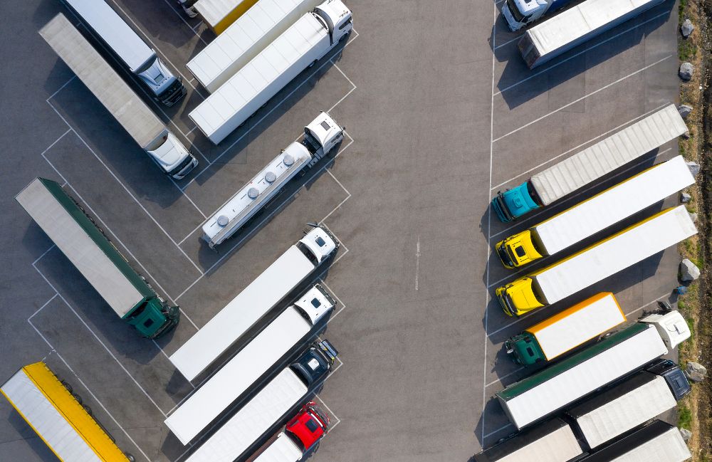 Truckers hauling essentials and weathering storms