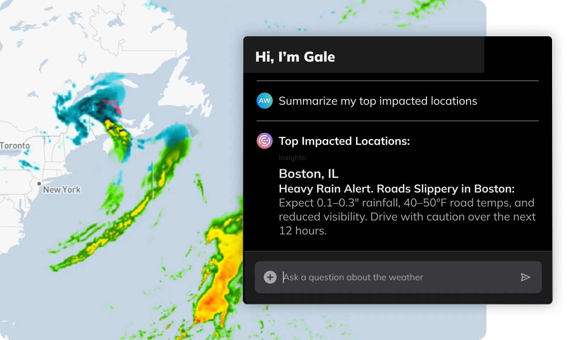 Global weather intelligence dashboard with 3D earth visualization