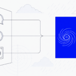 Illustration: three differently-shaped apertures — a speech bubble, a socket, a vault — converging into one blue platform